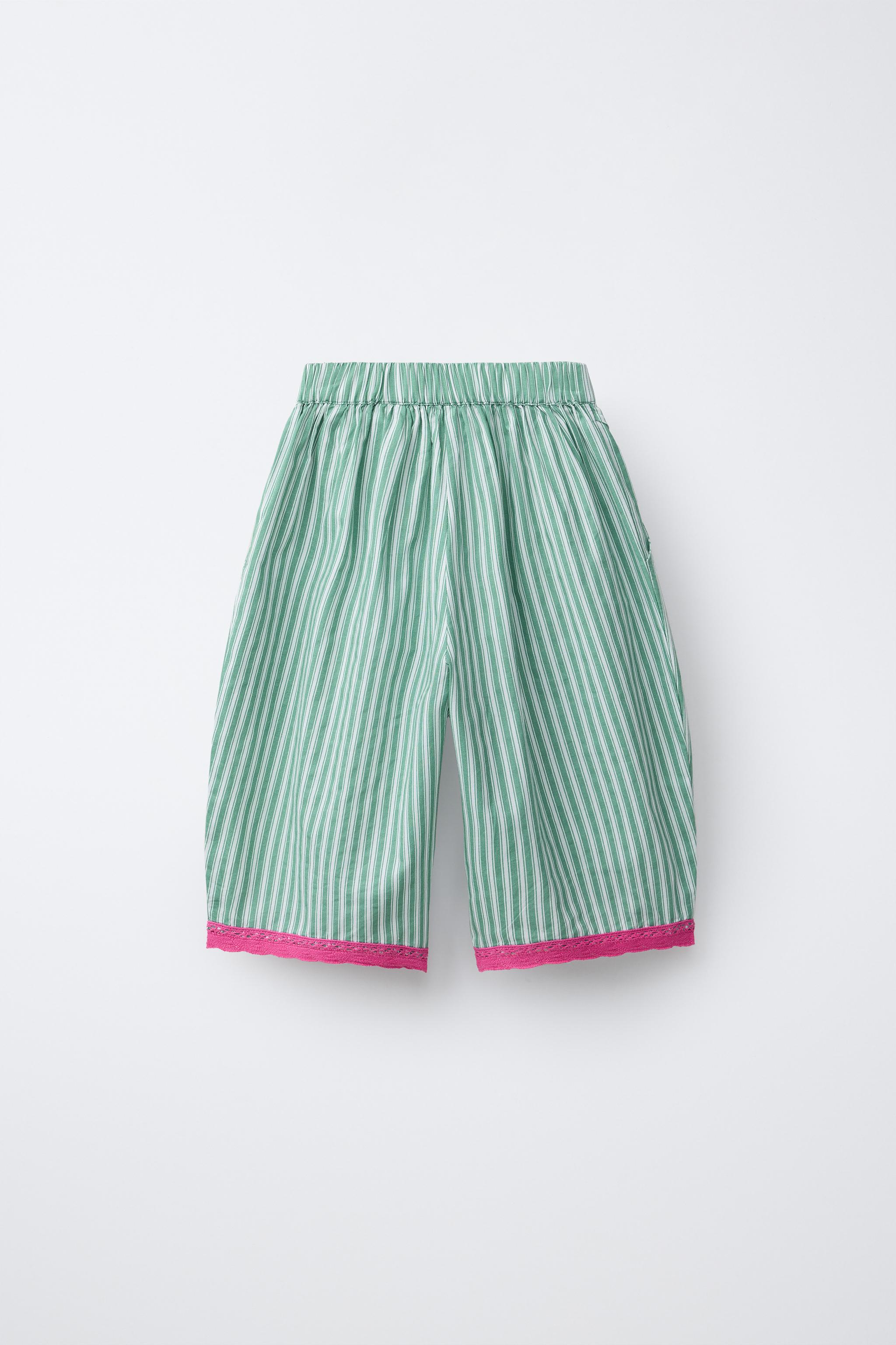 STRIPED BALLOON PANTS